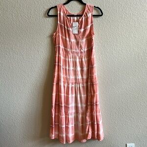 Old Navy Women’s Medium Pink Tie Due Tier Dress